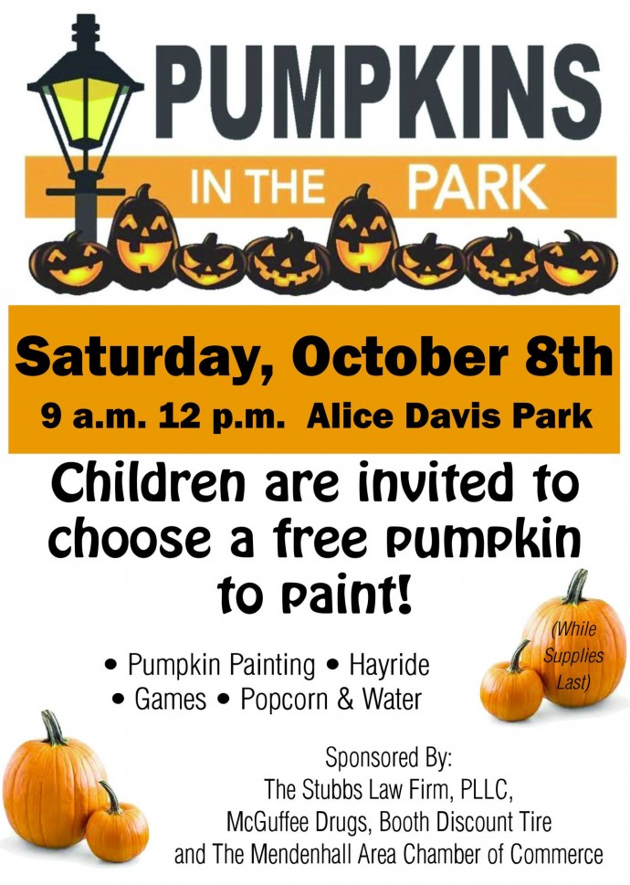 Pumpkins in the Park in Mendenhall